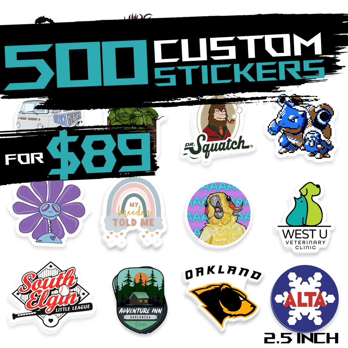 500x Custom Stickers for $89 | 2.5 inch - Image 4